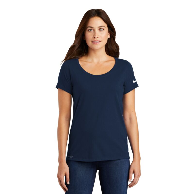 Women's Dri FIT Cotton/Poly Scoop Neck Tee Thumbnail