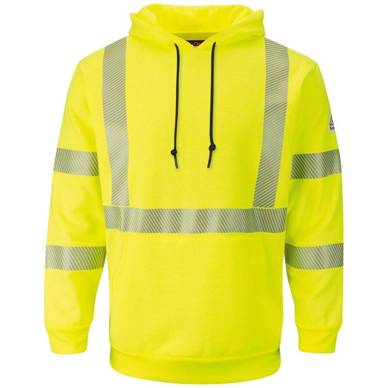Men's Hi-Visibility Hooded Sweatshirt Thumbnail
