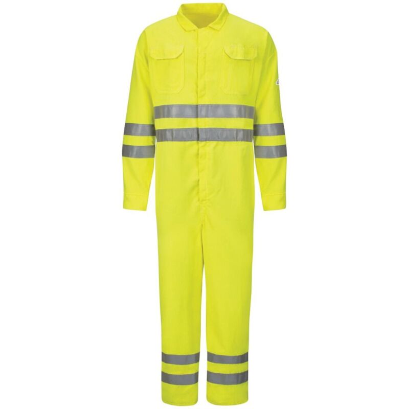 Men's Tall Hi-Vis Deluxe Coverall with Reflective Trim - CoolTouch® 2 - 7 oz. Thumbnail